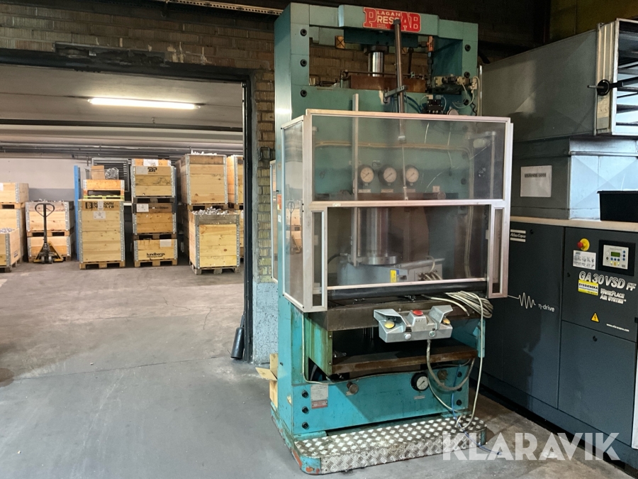 Hydraulisk dragpress Lagan Press AB 90B 90/80 ton