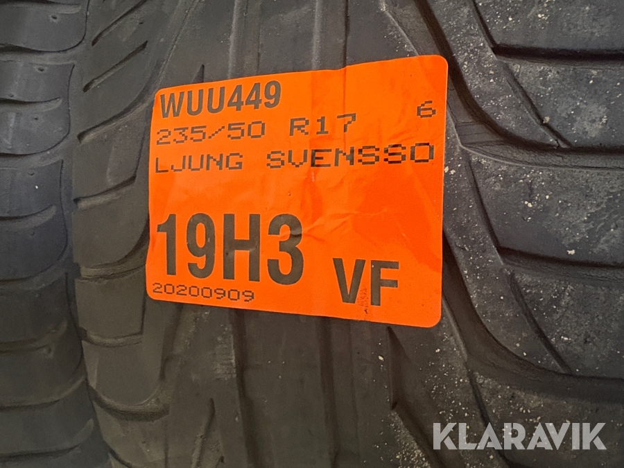 Blandat parti med däck 11 uppsättningar