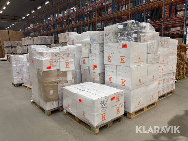 Stort parti med VA material Eurostandard/Belos/Ulefos/Xylem 36 st pall