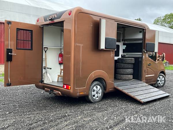 Hästlastbil B-kort Renault Master med plats för 2hästar