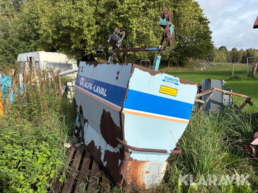 Fodervagn Alfa Laval Feedmaster Rälsgående