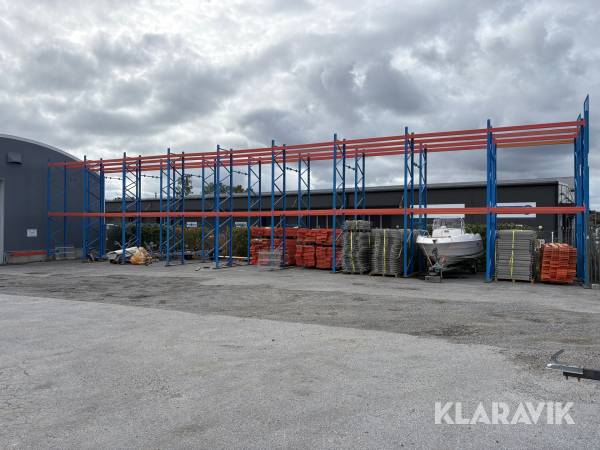Stort parti pallställage Nordverk M80 med 3-pallbalkar