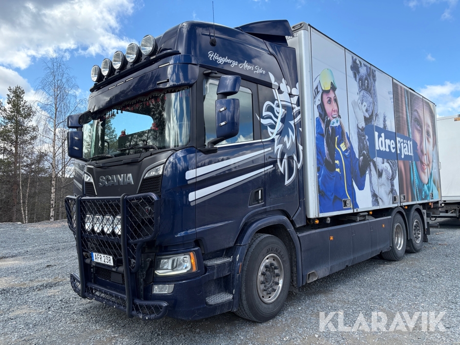 Lastbil Scania R520 öppningsbar sida