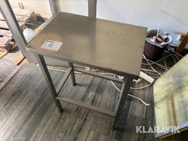 Rostfri bänk