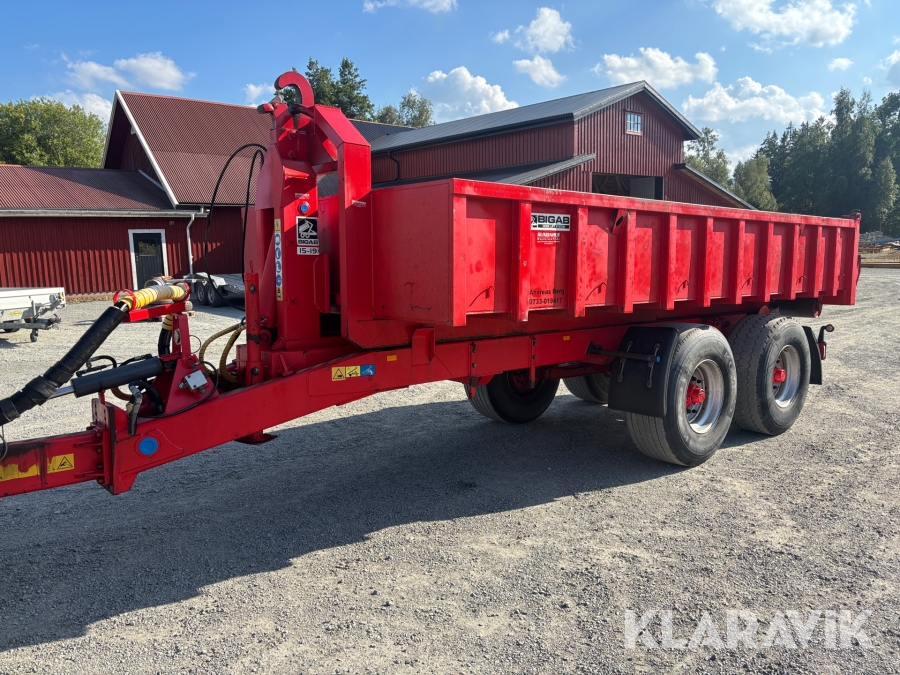 Växlarvagn Bigab 15-19 med flak