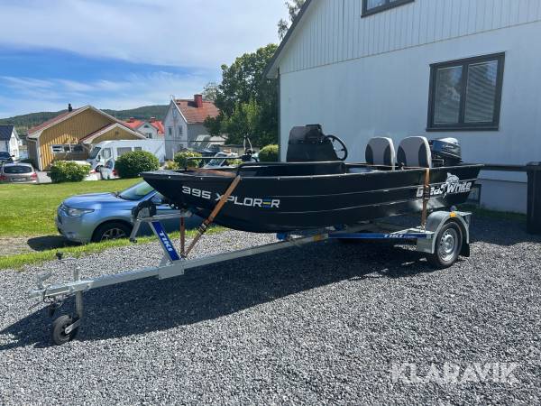 Utombordare Greatwhite Xplorer 395 med trailer
