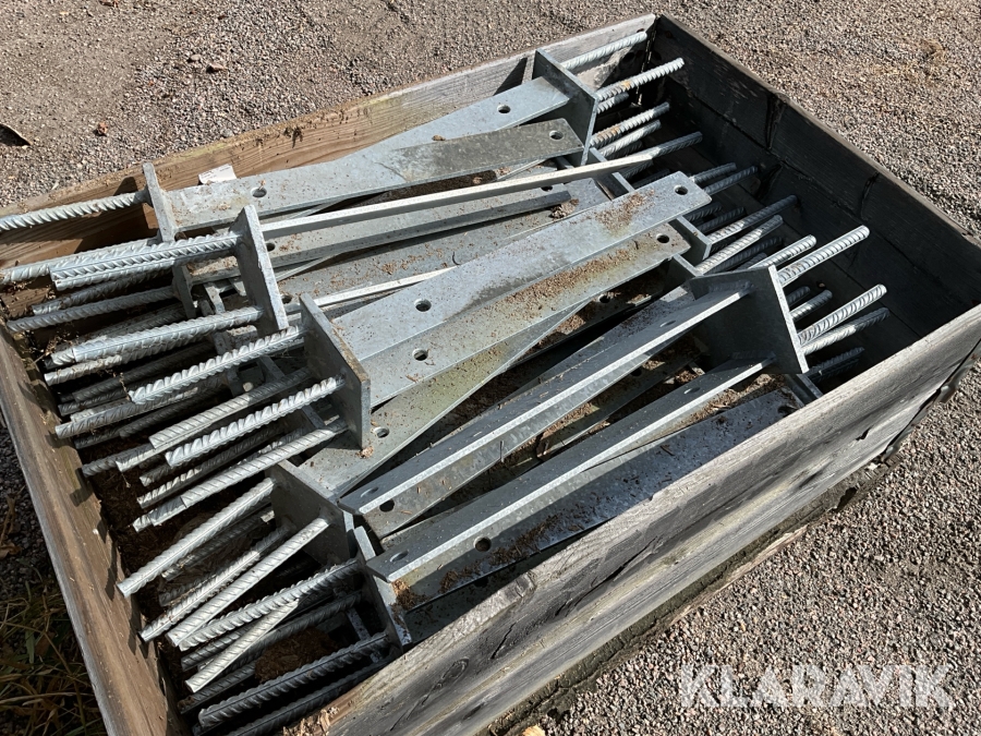Ingjutningsgods balksko 25st 60+20cm galvade
