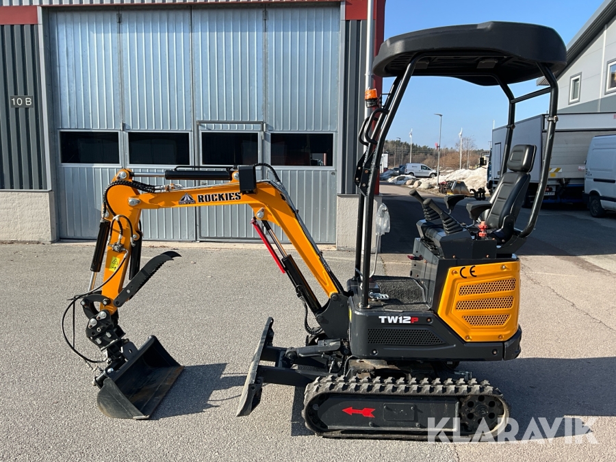 Minigrävare SDTW TW12P med 4 redskap