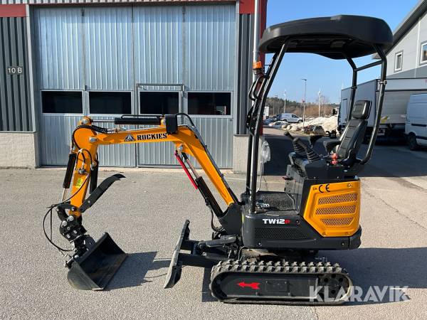 Minigrävare SDTW TW12P med 4 redskap