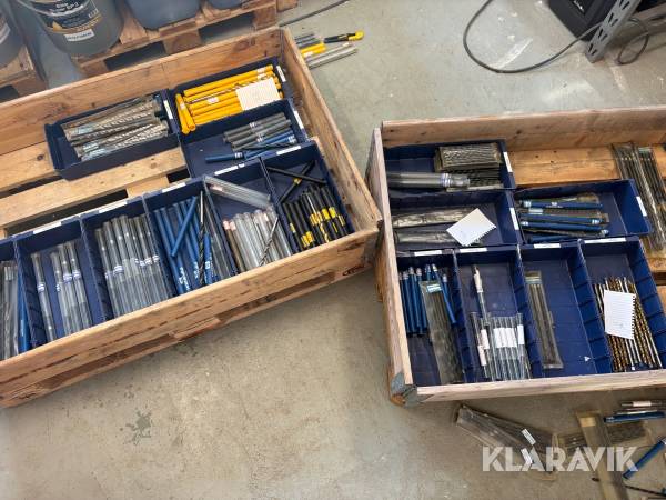 Sortiment med borr Wedevåg/Gühring/R.Stock 453st