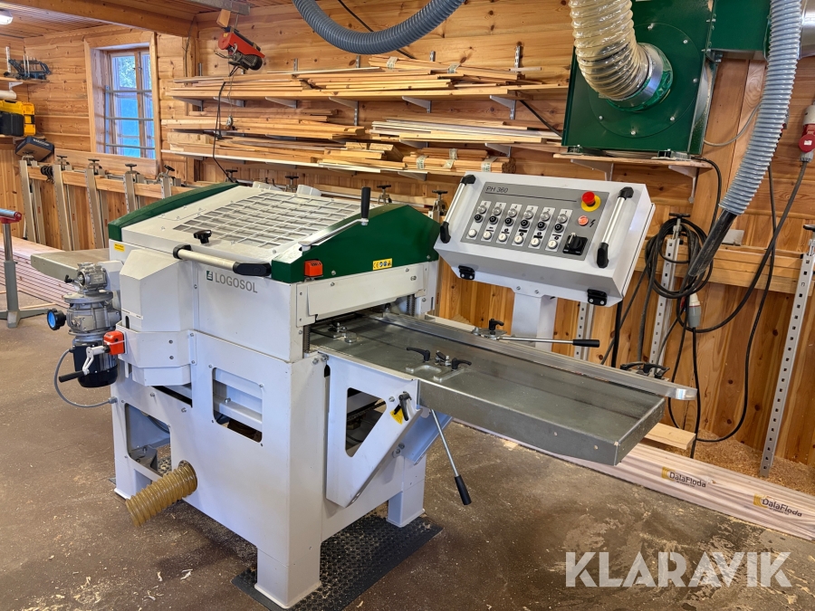 Panelhyvel Logosol PH360 med spånfläkt