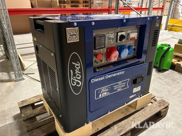 Ny dieselgenerator Ford FDT20200 8,1 kVA