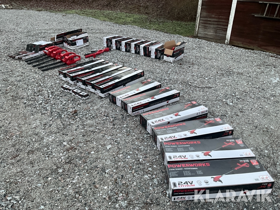 Trädgårdsmaskiner/ trimmer/lövblås/häcksax PowerWorks