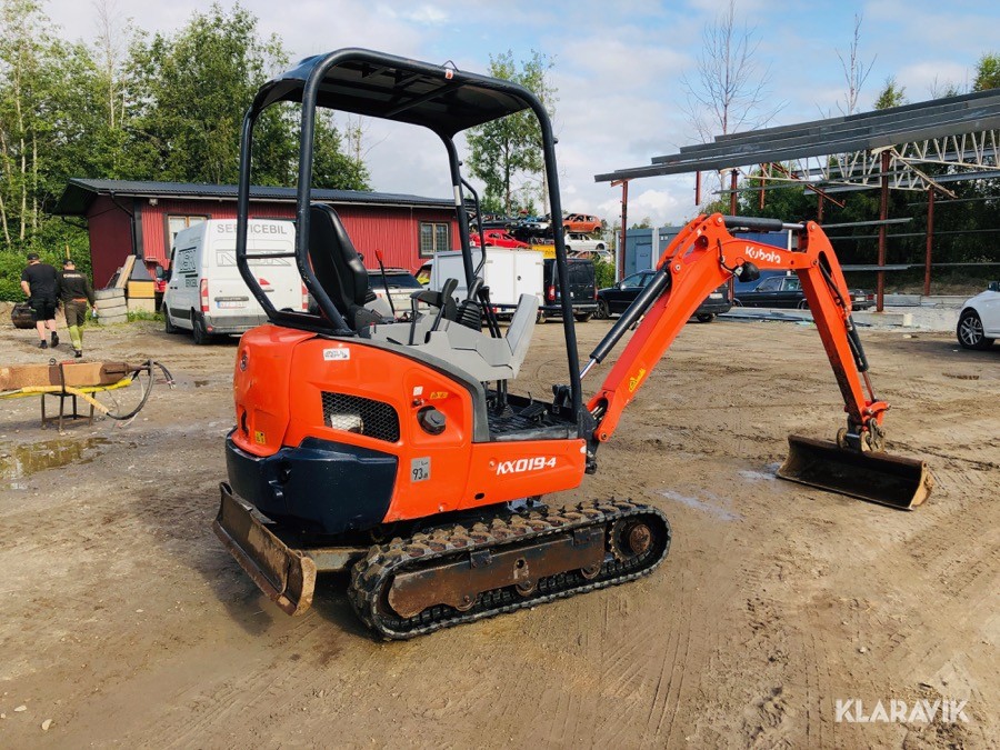 Minigrävare 2 ton Kubota KX019-4