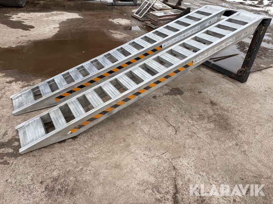 Aluminiumramper 2st 3,5m 6300kg/par