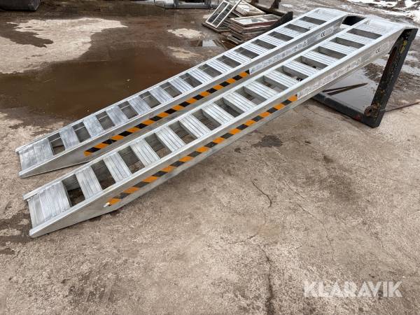 Aluminiumramper 2st 3,5m 6300kg/par