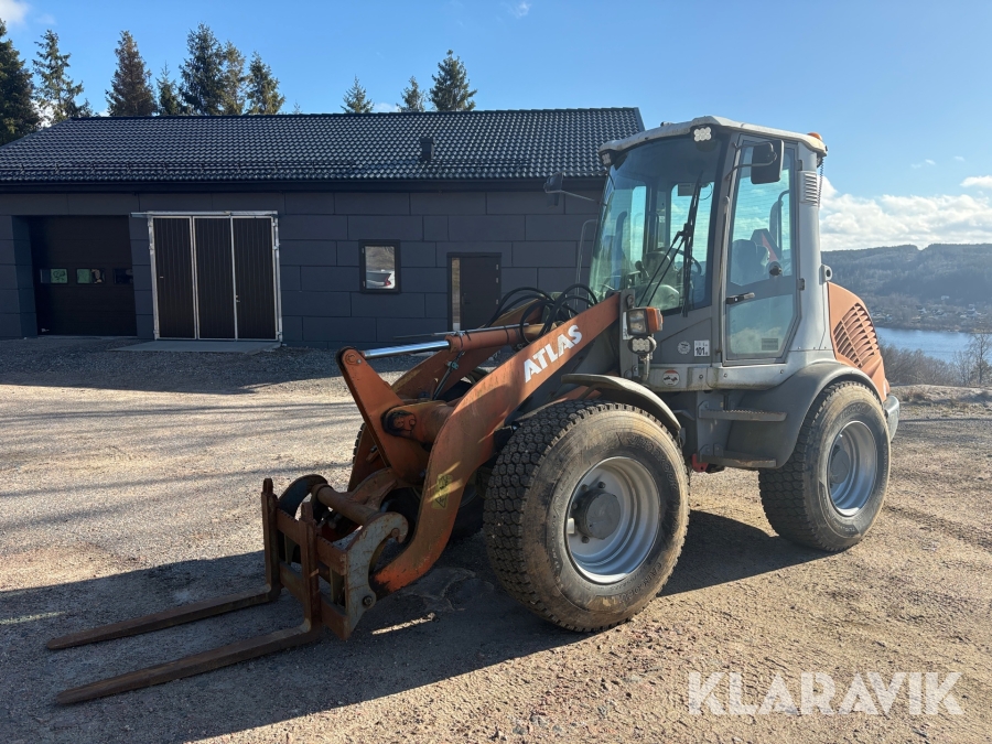 Hjullastare Atlas 65 med redskap