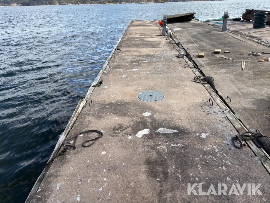 Betongbrygga Pontona 25x2,6m