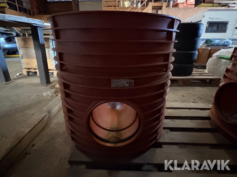 Korrugerad dagvattenbrunn tvåvägs 600mm