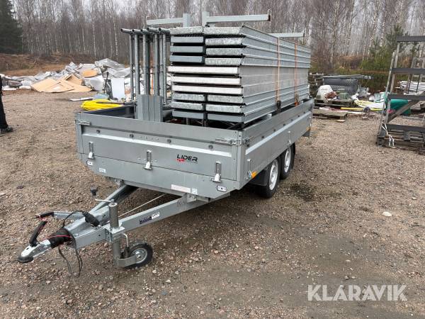 Byggställning Nova-tech Ram 2 stål ca60m2 -15x4/9x6 med släp