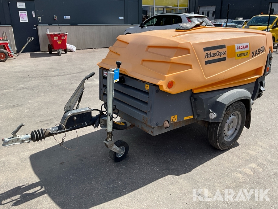 Kompressor Atlas Copco XAS 97 Släpvagnskompressor
