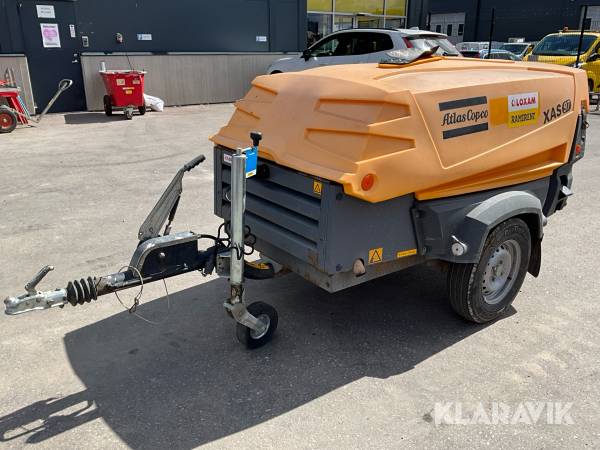 Kompressor Atlas Copco XAS 97 Släpvagnskompressor