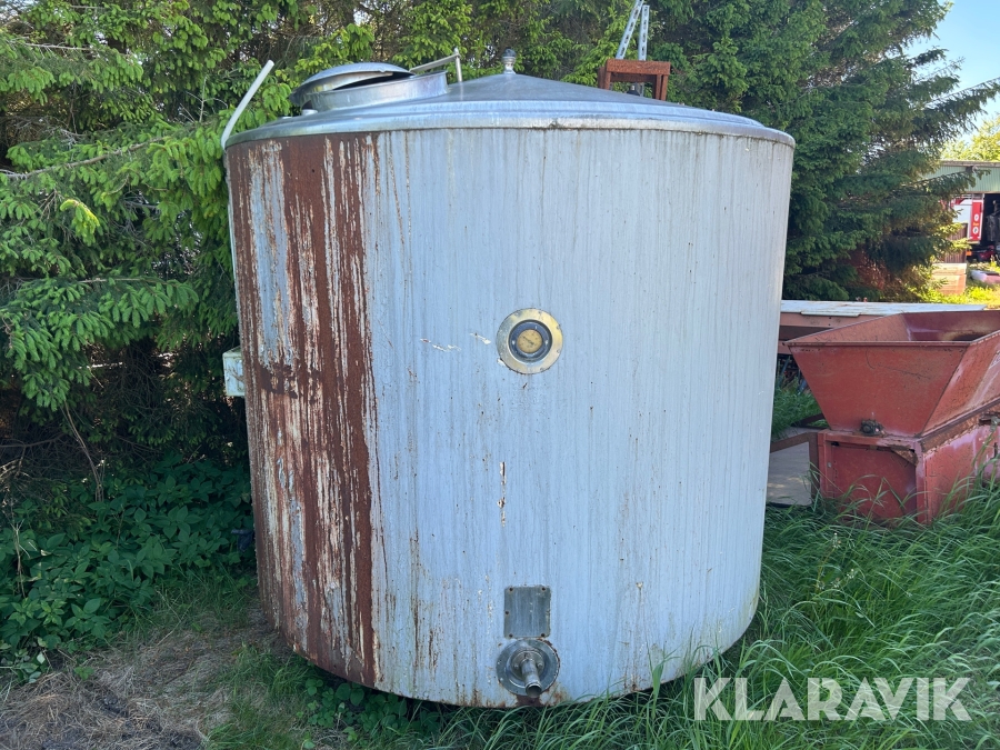 Rostfri isolerad tank