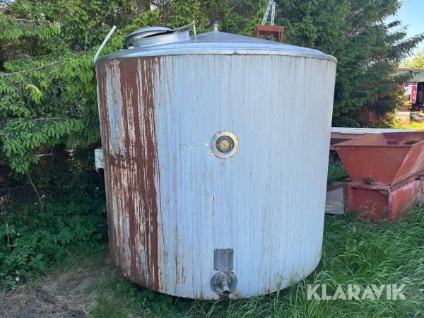 Rostfri isolerad tank