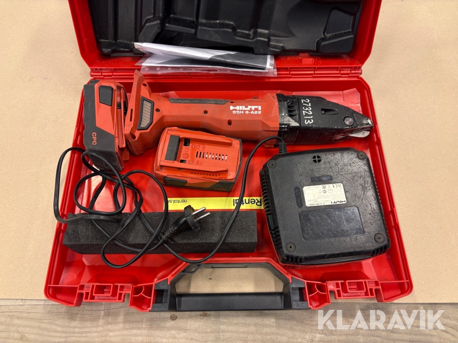 Plåtsax batteridriven Hilti SSH 6-A22