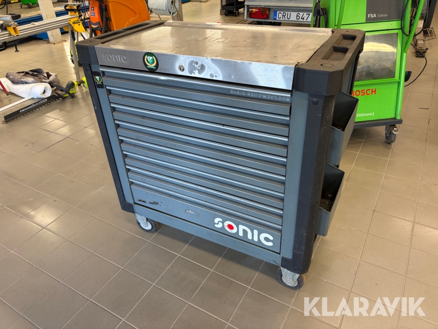 Verktygsvagn Sonic med verktyg