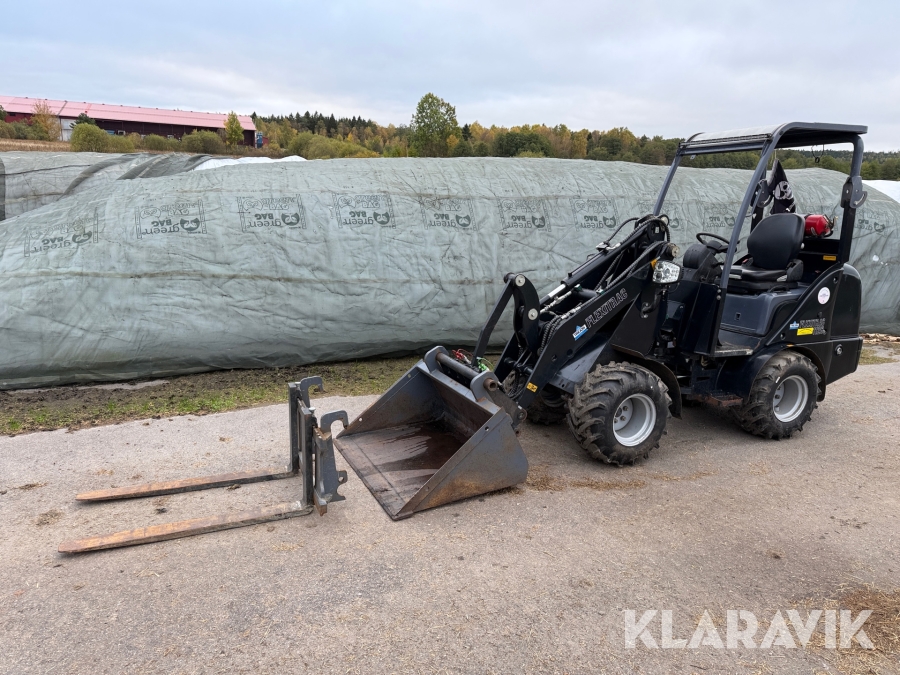 Minilastare Trejon Flexitrac 1126 med skopa & gafflar