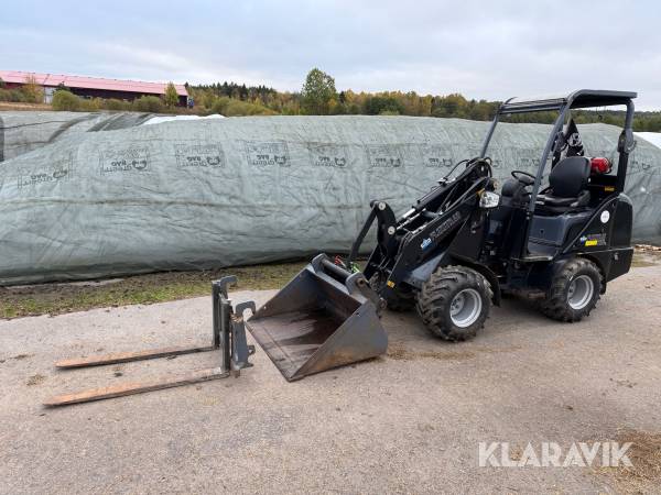 Minilastare Trejon Flexitrac 1126 med skopa & gafflar