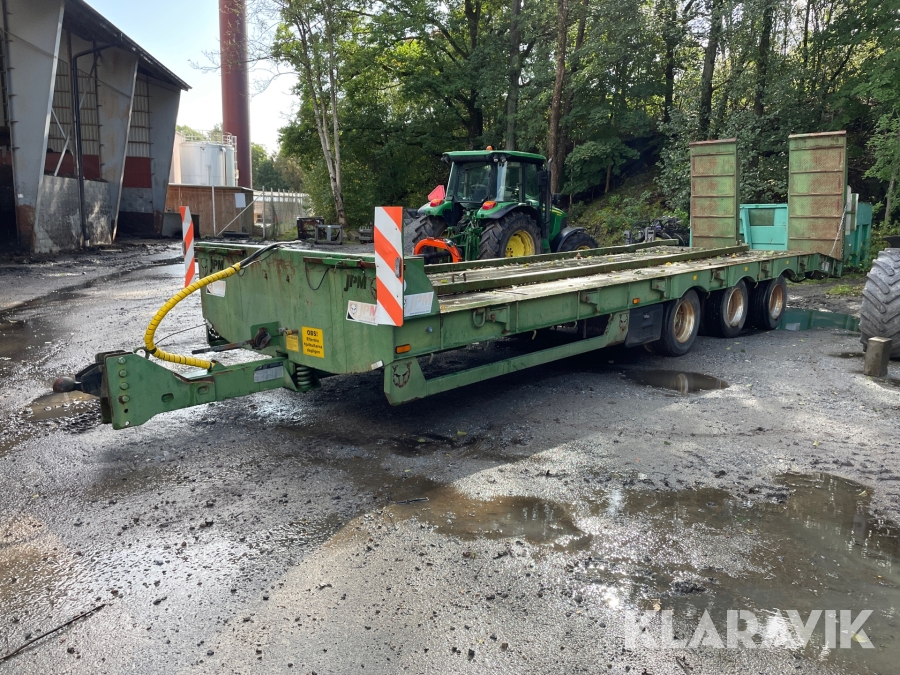 Maskintrailer JPM 33 ton