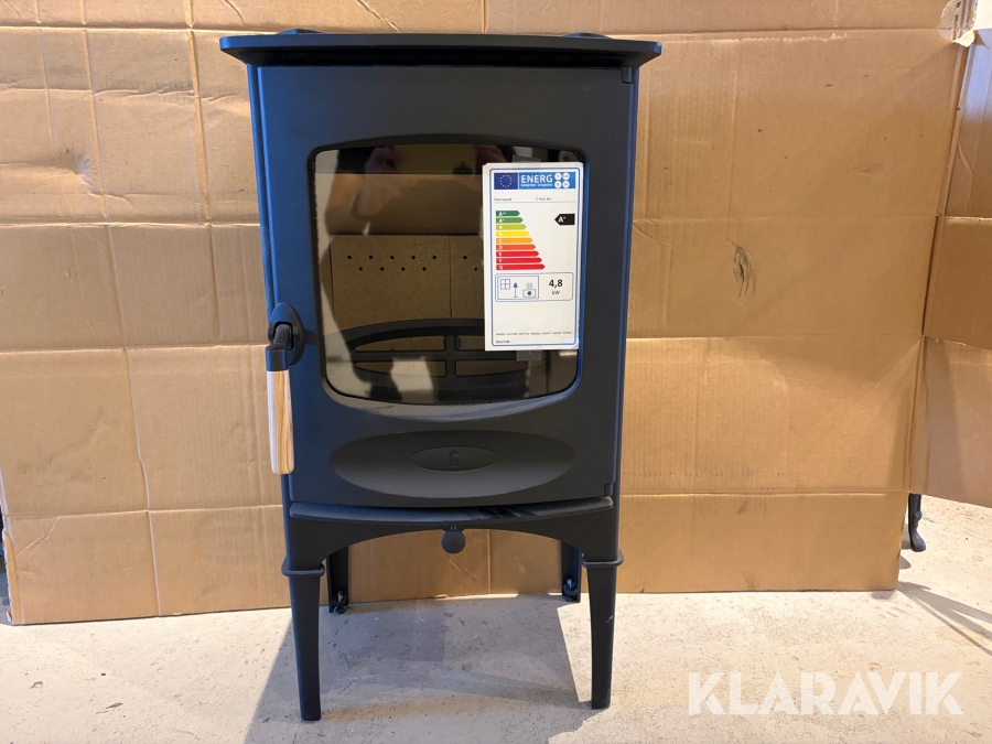 Braskamin svart stål 4,9kW Charnwood C-Four