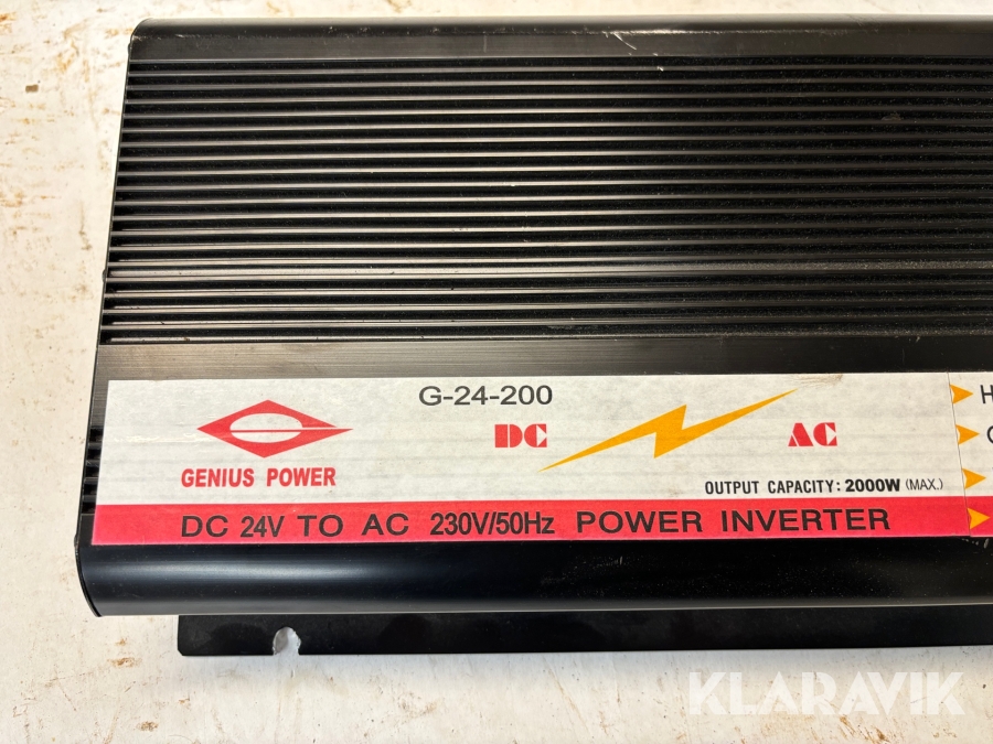 Inverter Genius Power, Ronneby, Klaravik auktioner