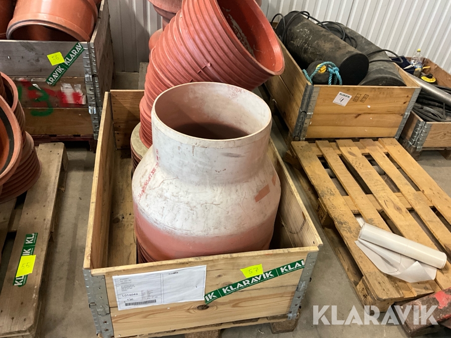 Parti med PP delar övergång lock böj