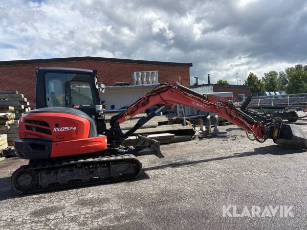 Grävmaskin Kubota KX057-4 med redskap