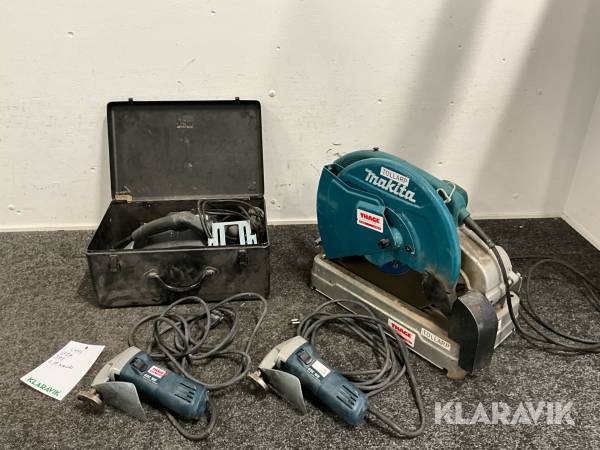 Hyvel, plåtsax, metallkapsåg Makita, Elu, Bosch - LW1400, HH 40E, GSC 160