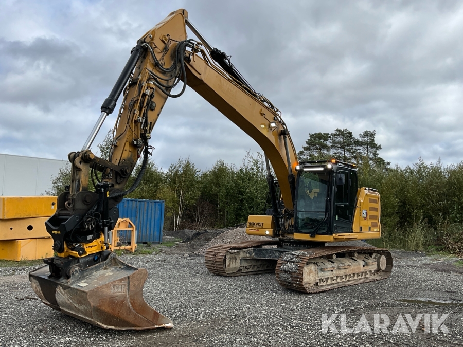 Grävmaskin CAT 320 NG med grävsystem, tilrotator och skoppaket