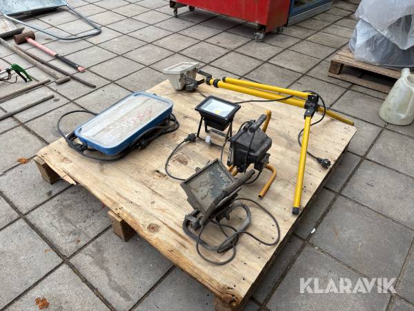 Byggbelysning parti 5 st