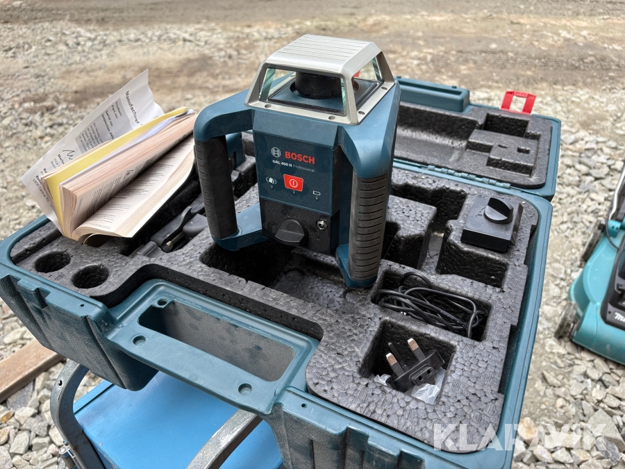Rotationslaser Bosch GRL 400 H med låda och stativ