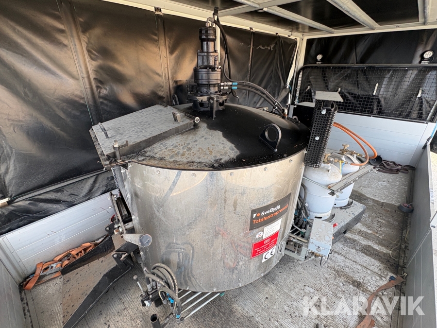 Asfaltsverk Potmix Asphalt boiler 650L