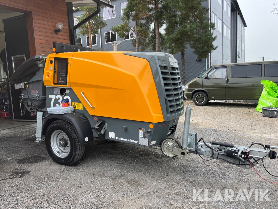 Betongpump på släp Putzmeister P 730 TD