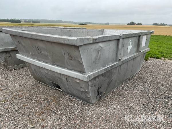 Syrafast / rostfri container Frinab 10m3