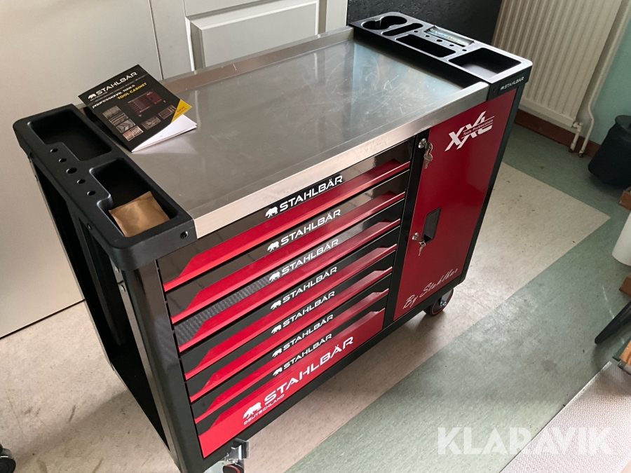Verktygsvagn Stahlbär XXL med verktyg