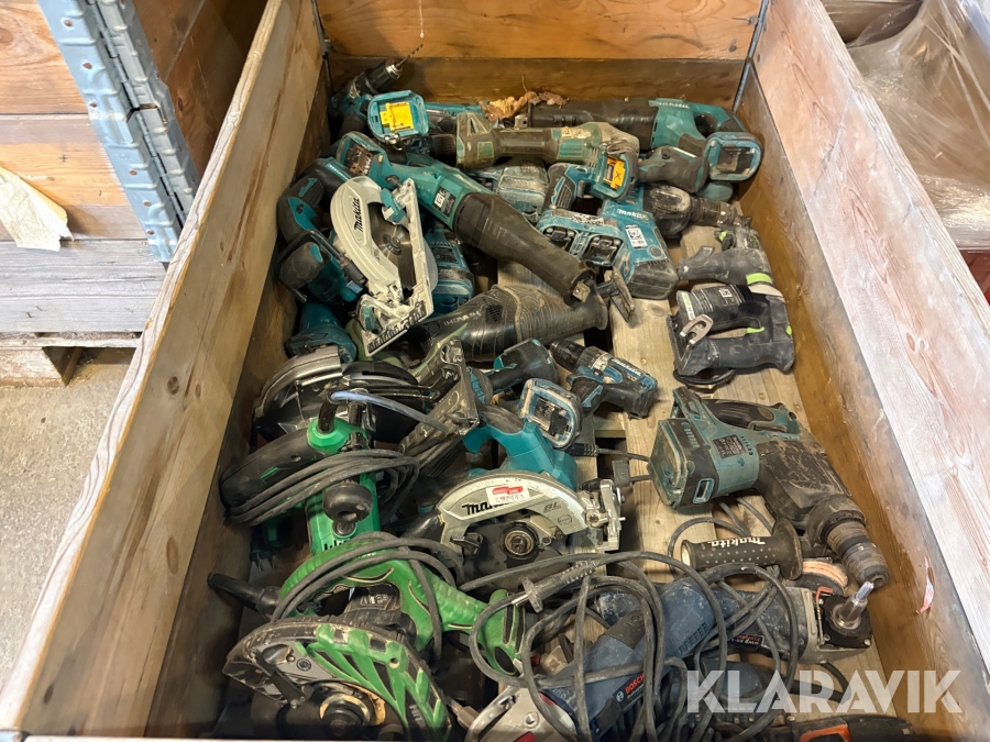 Parti handverktyg ca 30 st Makita, Bosch, Hikoki, Festool