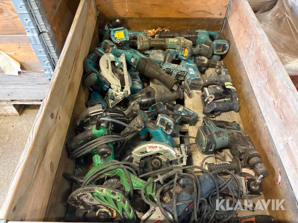 Parti handverktyg ca 30 st Makita, Bosch, Hikoki, Festool
