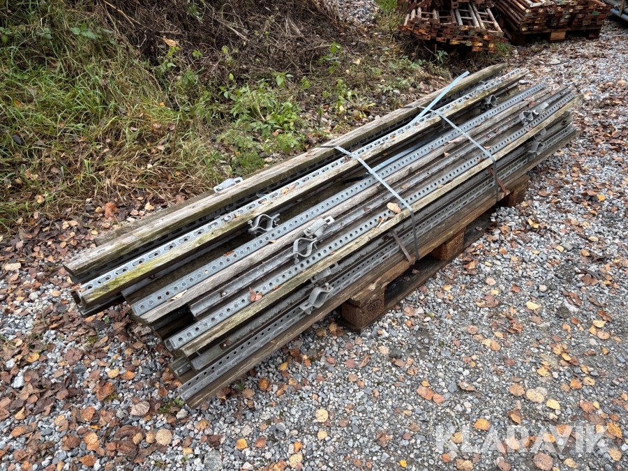 Delar till burtonställning