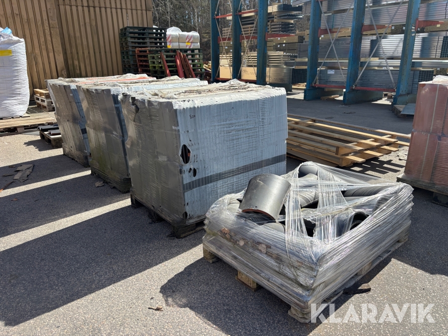 Taktegel Höjslev Svart 2 kupig ofalsad 800 st