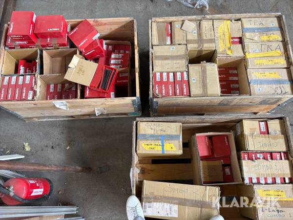 Infästningsdetaljer Hilti 3 pallar